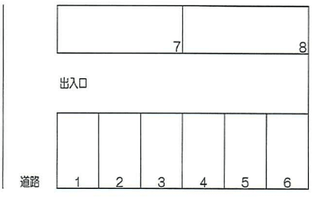 泉ヶ丘1丁目パーキングの駐車配置図