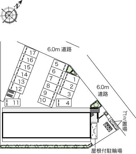 ＯＡＳＩＳ花中(44590)の駐車配置図