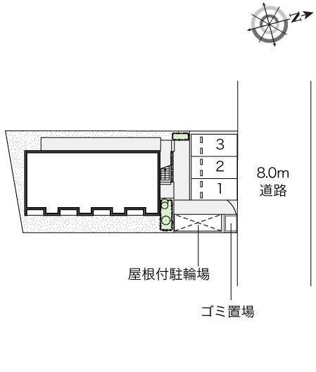 八田西(54167)の駐車配置図