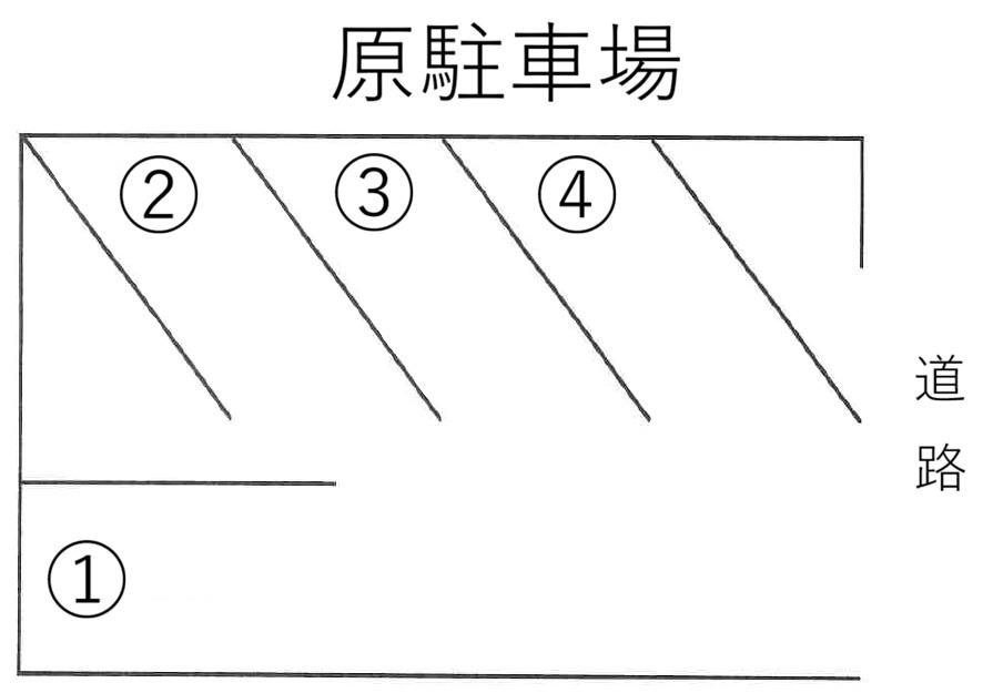 原駐車場の駐車配置図