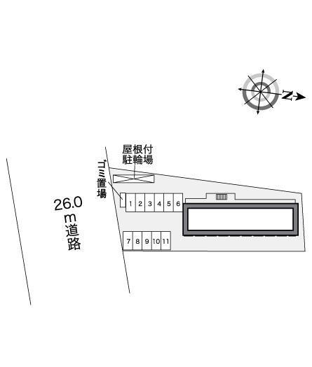 サンシャイン　ザコア(26193)の駐車配置図