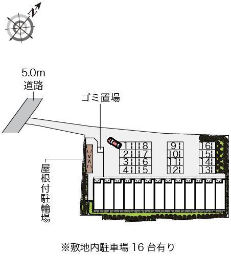 プレジール町田(33894)の駐車配置図