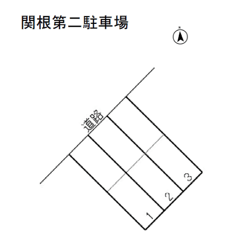 関根第２駐車場の駐車配置図