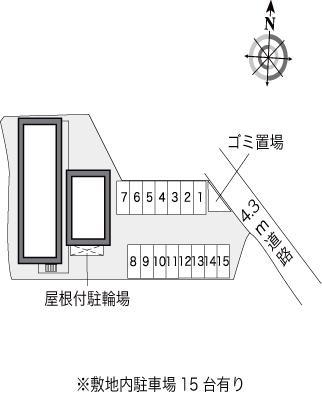 ピュアホワイト(25055)の駐車配置図
