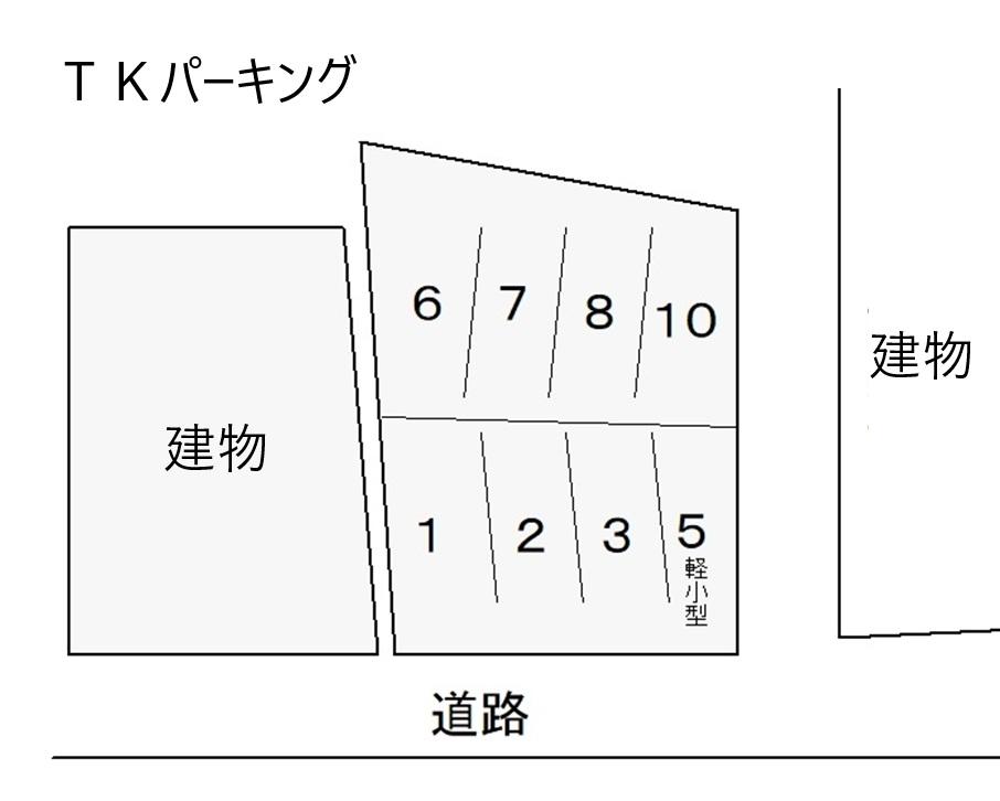 ＴＫパーキングの駐車配置図