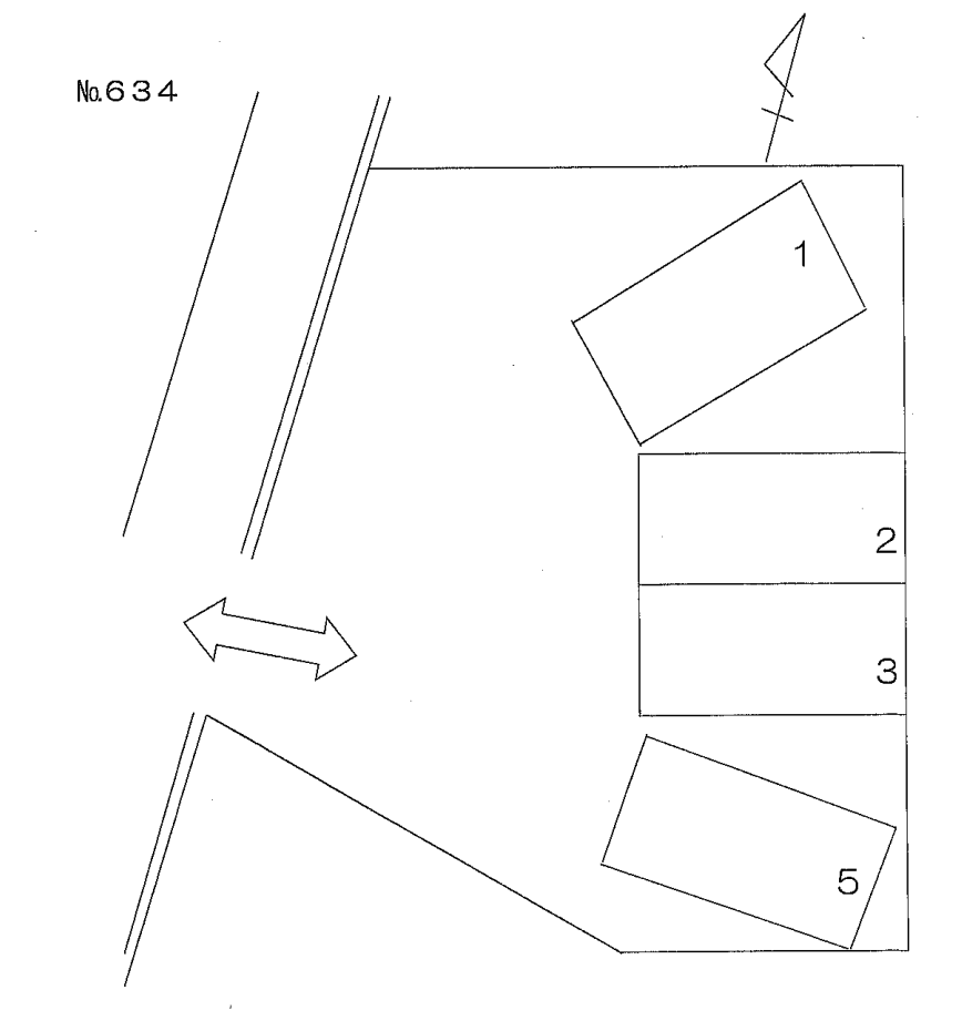 ６３４の駐車配置図