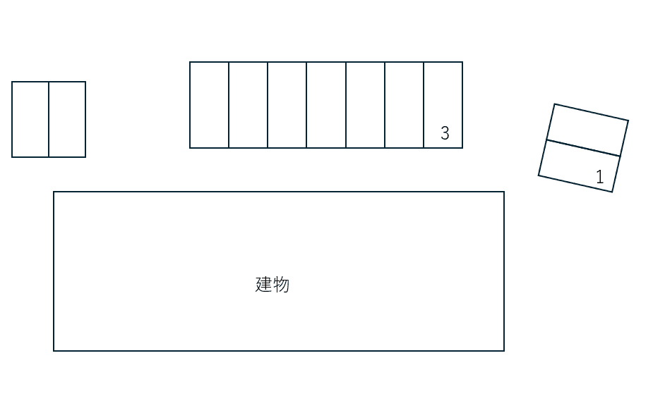 Ｒｉａｖｉｔａ別駐車場の駐車配置図