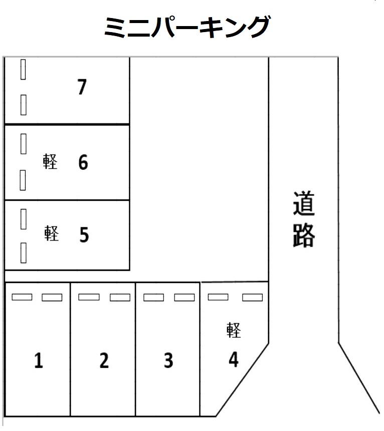 ミニパーキングの駐車配置図