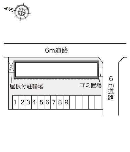 ワカミヤ６０(13416)の駐車配置図