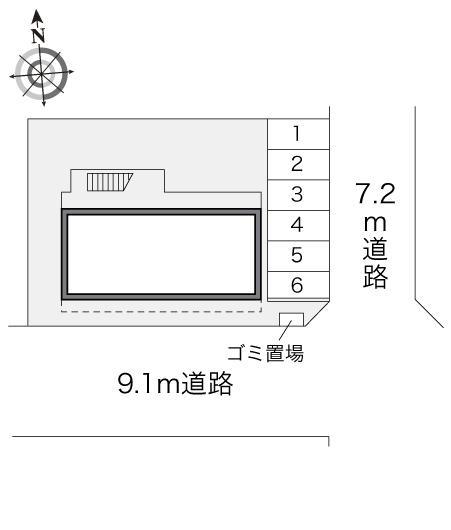 藤久ハイツ(18080)の駐車配置図