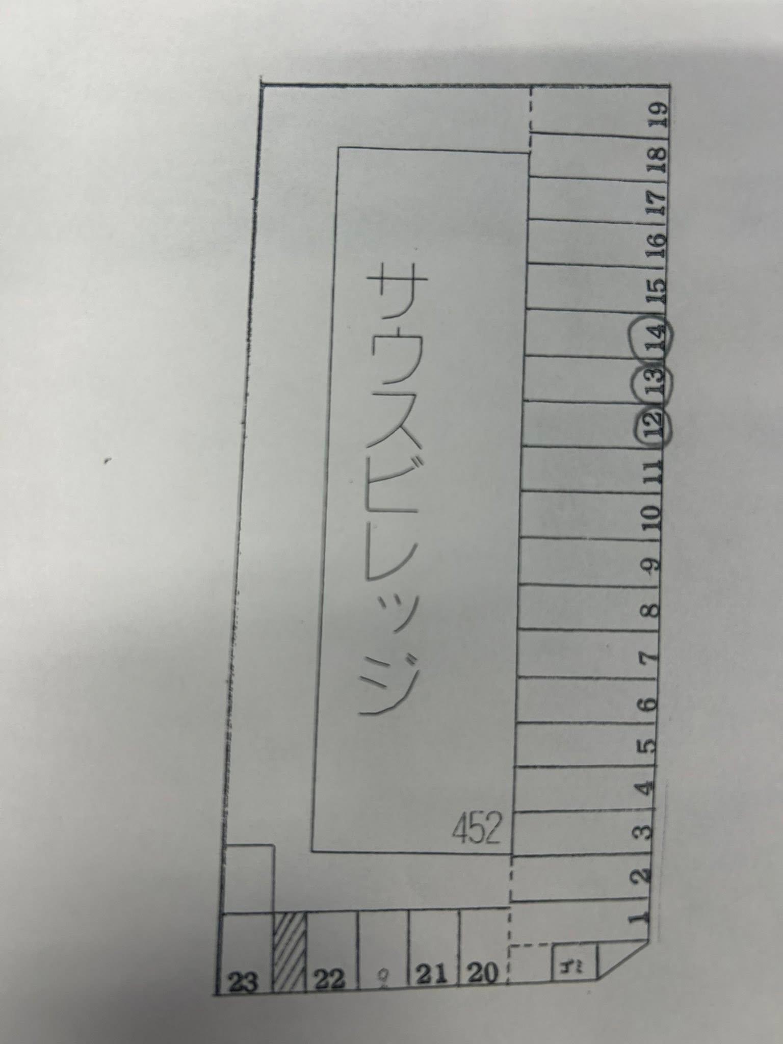 南条パーキングの駐車配置図