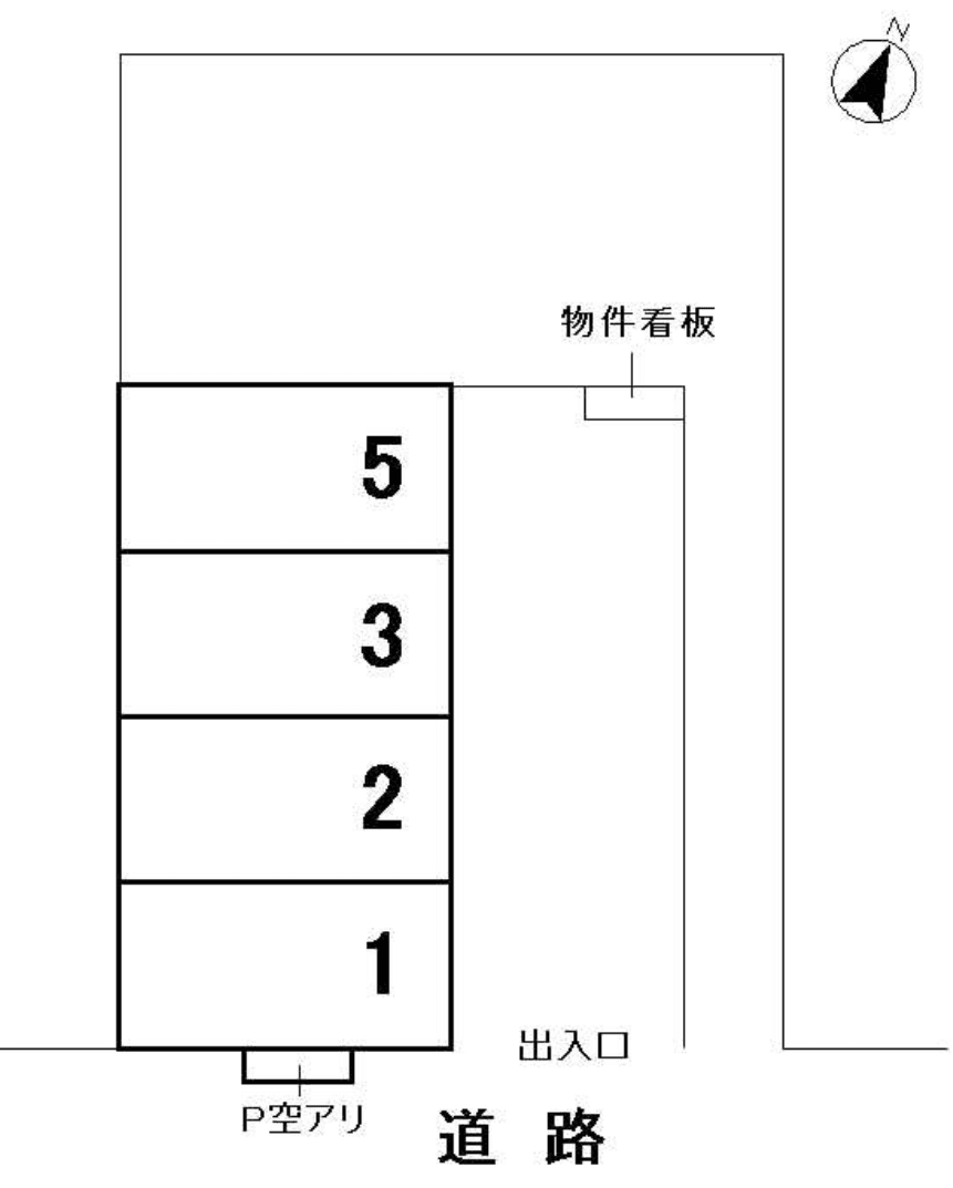 佐藤駐車場の駐車配置図