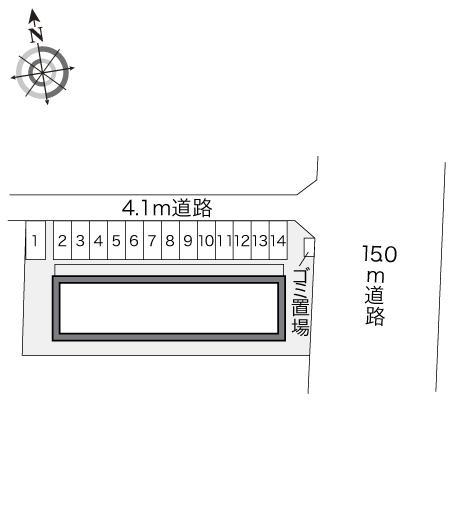 ソレーユ北島(20207)の駐車配置図