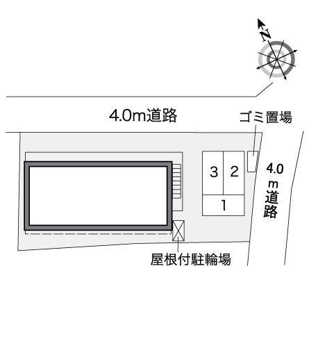 ラドゥガールＫ(36725)の駐車配置図