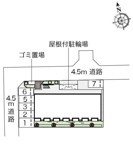 プランドール南本町(54504)の駐車配置図