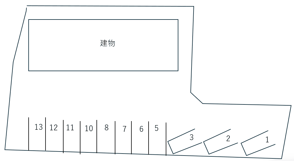 さくらメイトの駐車配置図
