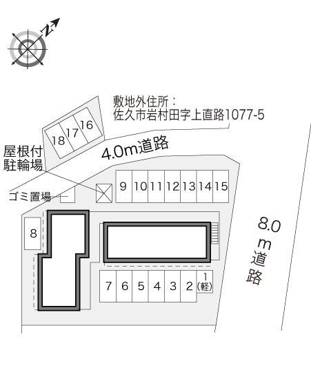 スカイドリーム長土呂(31616)の駐車配置図