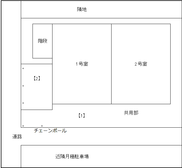 ホワイトクレインの駐車配置図