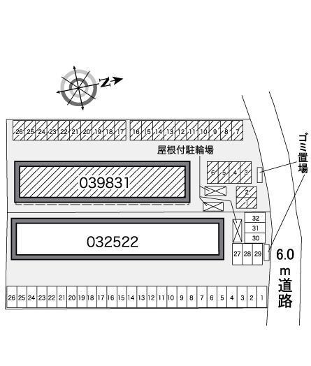 ピースフルさくら(39831)の駐車配置図