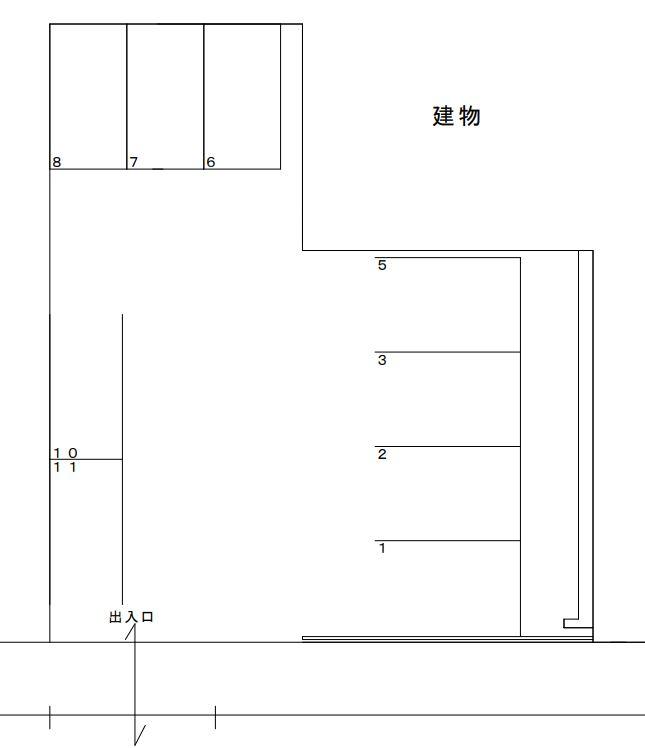 白金2丁目パーキングの駐車配置図