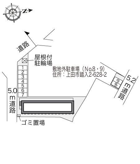 フォレスト(33097)の駐車配置図