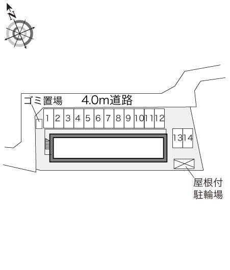 南の風　Ⅰ(24257)の駐車配置図