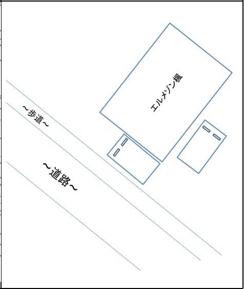エルメゾン楓の駐車配置図