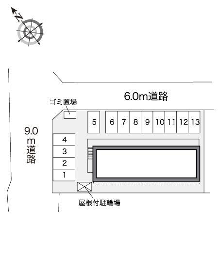 ハイランドⅢ(31035)の駐車配置図