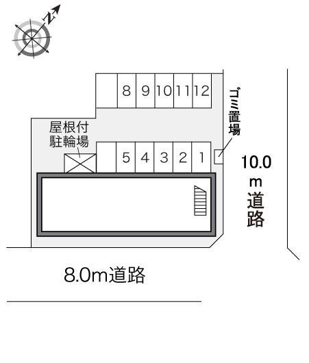 グランヴィル琴似(16702)の駐車配置図