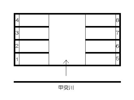 ｸﾞﾗﾝﾄﾞﾛｲﾔﾙﾊｲﾂ駐車場の駐車配置図