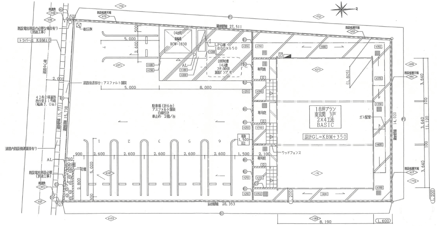 Ｄｕｐ　加藤の駐車配置図
