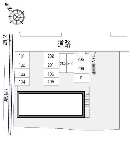 美里(13734)の駐車配置図