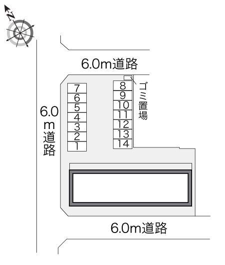 山王下(21714)の駐車配置図