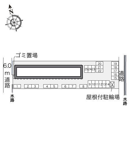 ソフィア三女子(31506)の駐車配置図