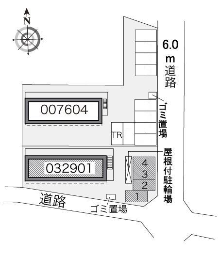 元橋本Ⅱ(32901)の駐車配置図