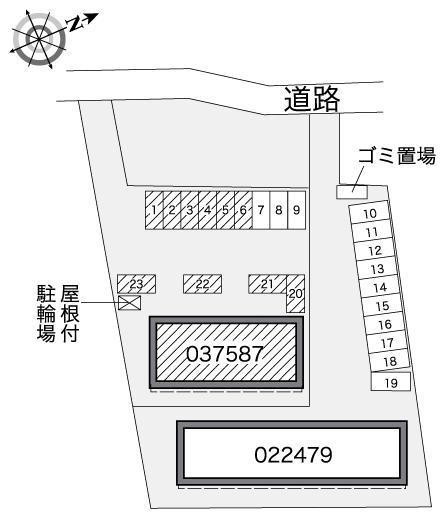 ＨＡＲＵ(37587)の駐車配置図