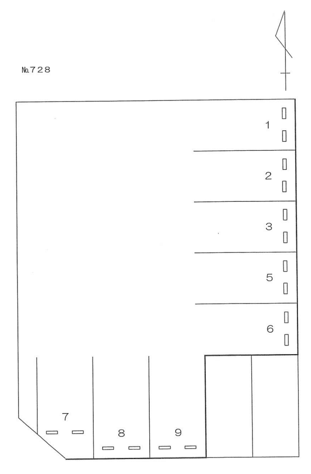 ７２８の駐車配置図