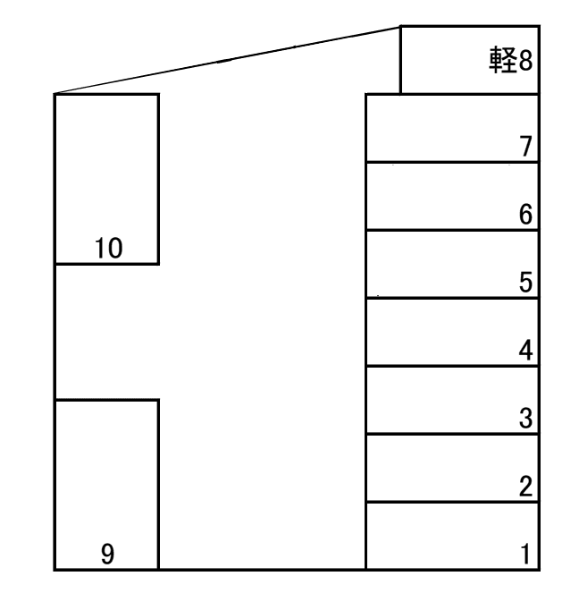月見ヶ丘駐車場の駐車配置図