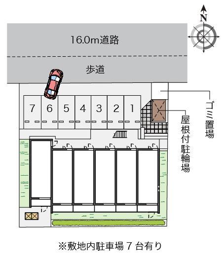 クレイノカサブランカさくら(58385)の駐車配置図