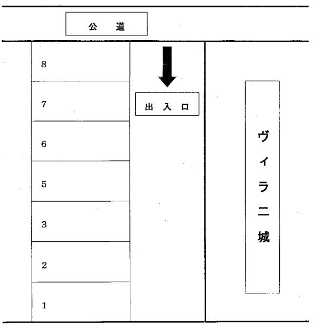 ３０１の駐車配置図