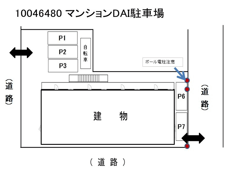 マンションＤＡＩ駐車場の駐車配置図