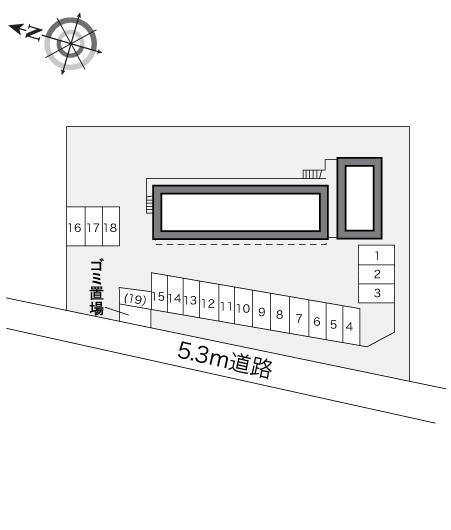 ＦＬＯＲＩＡⅡ(10958)の駐車配置図