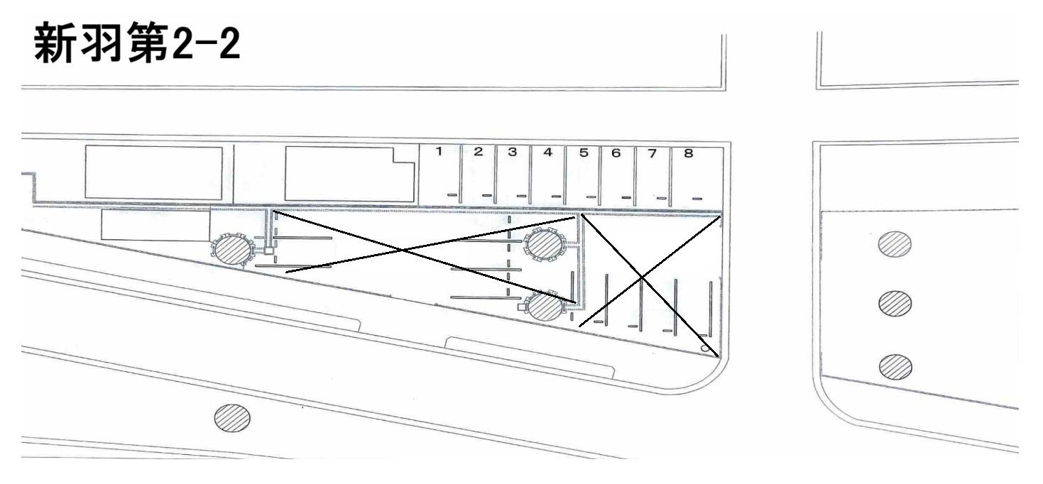 【TD】新羽第2-2駐車場の駐車配置図