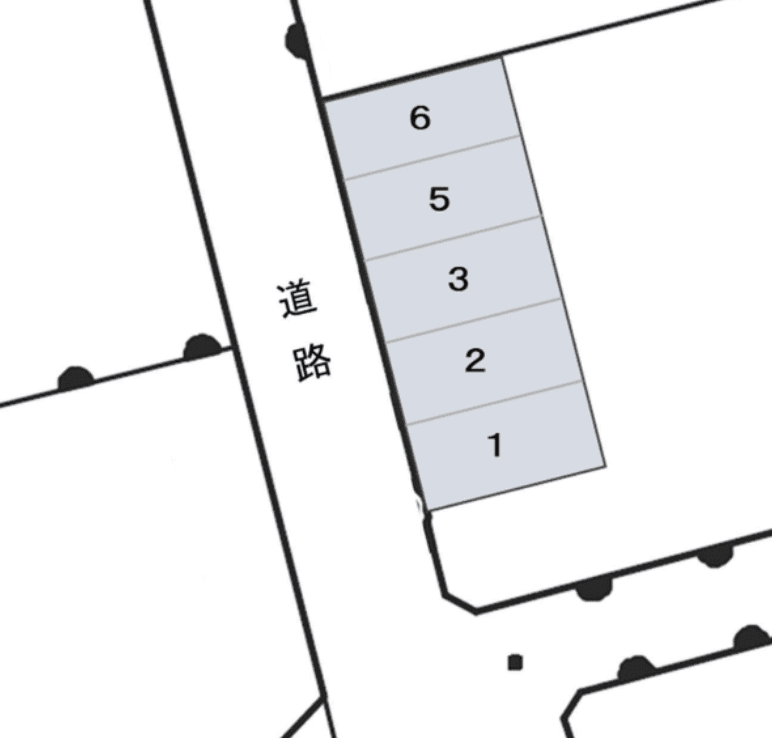 draw金沢市田上駐車場の駐車配置図