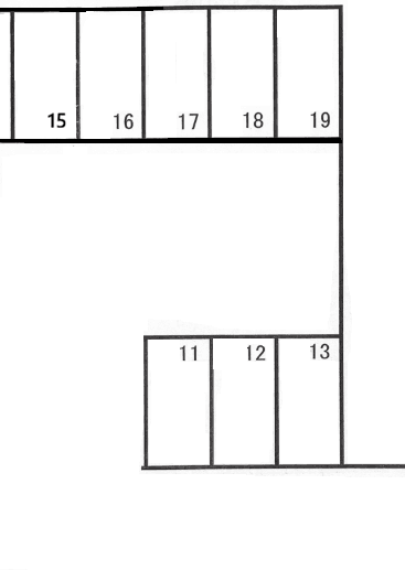 道本駐車場の駐車配置図