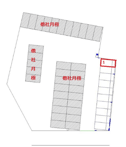 栢山駅前第２の駐車配置図