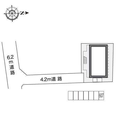 バーム０２(18162)の駐車配置図