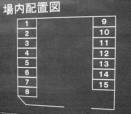 東大門駐車場の駐車配置図