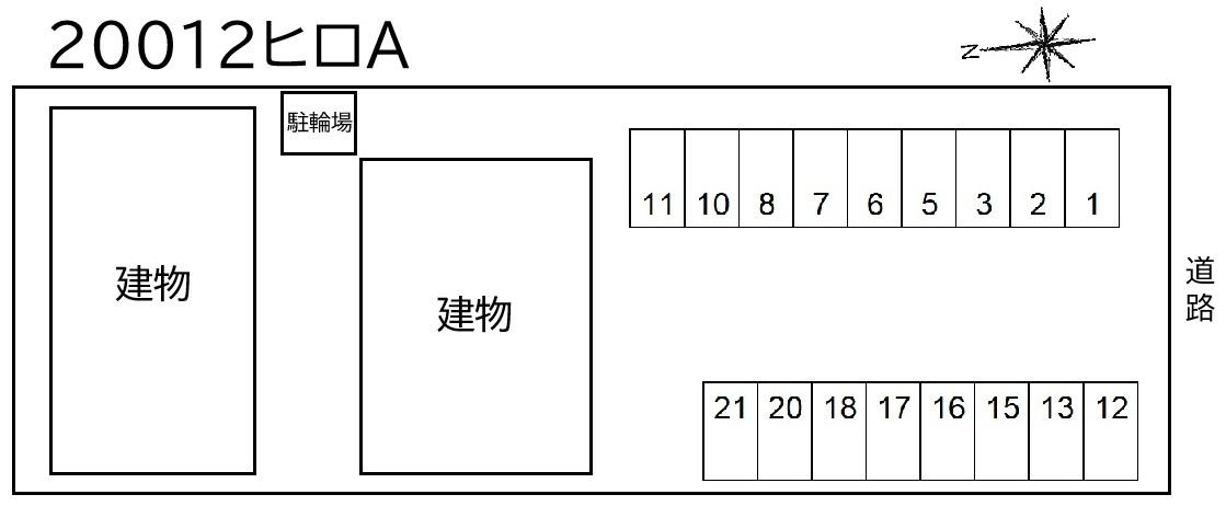 ヒロＡの駐車配置図