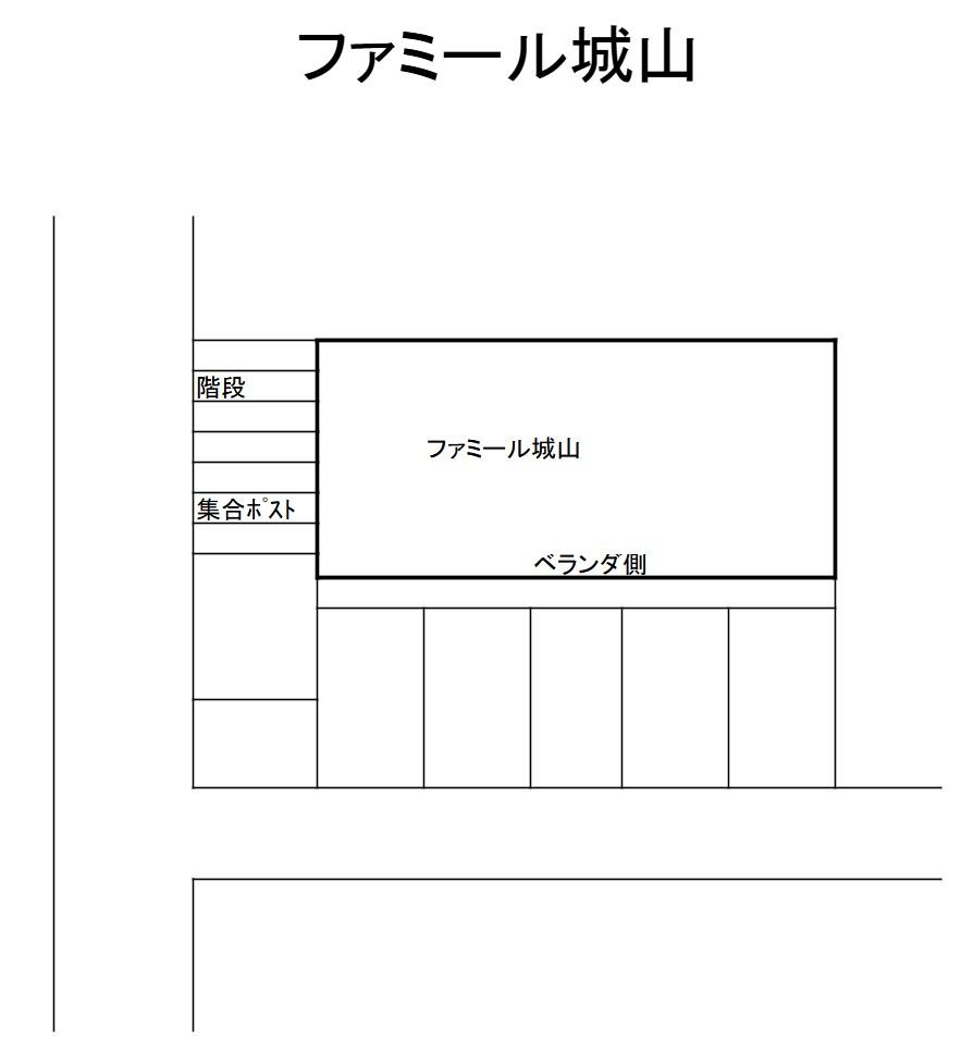 ファミール城山の駐車配置図